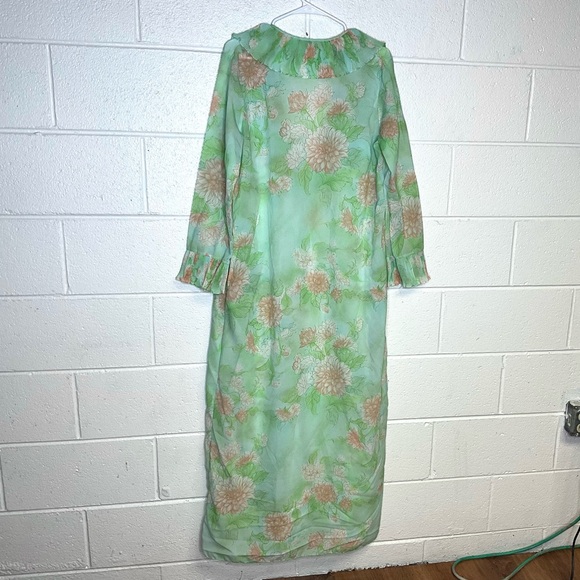< Vintage DVF Diana Von Furstenberg Floral Dressing Gown > - Picture 3 of 3